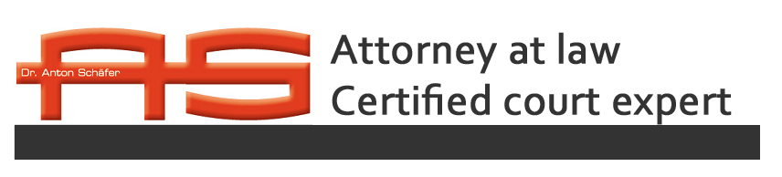 Logo Attorney at law Dr. Anton Schaefer, Dornbirn, Vorarlberg - Fast Help & Advice